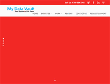 Tablet Screenshot of mydatavault.ca